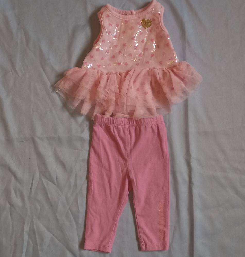 Juicy Couture pink heart baby outfit
